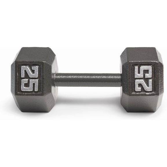 Individual Cast Iron Dumbbells – Hex Hand Weights 3-100 LB for Home Fitness, Strength, and Exercise Workouts