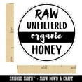 thumbnail image 2 of Raw Unfiltered Organic Honey Self-Inking Rubber Stamp Ink Stamper - Orange Ink - Medium 1 Inch, 2 of 7