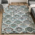 thumbnail image 6 of Addison Rugs Mayfield Premium Machine Washable Transitional Panels Teal Rectangle Rug, 10' x 14', 6 of 6