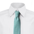 thumbnail image 2 of Geometric Necktie, Rhombuses with Zigzags, Dress Tie, 3.7", Turquoise White, by Ambesonne, 2 of 3