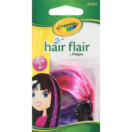 fing 39 rs crayola dark pink and purple 31507 hair flair 1 pk