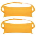 thumbnail image 1 of Uxcell Outdoor Chaise Pillows, Waterproof Resistant with Adjustable Elastic Strap for Chair, 2 Pack Yellow, 1 of 7