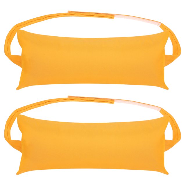 Uxcell Outdoor Chaise Pillows, Waterproof Resistant with Adjustable Elastic Strap for Chair, 2 Pack Yellow