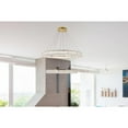 thumbnail image 4 of Elegant Lighting Monroe 2 Tier 42" Round Royal Cut LED Chandelier in Gold, 4 of 9