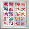 thumbnail image 5 of ABODELINE 194 Pcs Valentine's Day Window Clings PVC Stickers 8 Sheets Heart-Shape Window Glass Decal for Valentine's Party Decorations, 5 of 6
