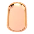 thumbnail image 4 of Yajisi Stainless Steel Nordic Oval Towel Tray Storage Tray Perfect for Snack Cosmetics Jewelry Copper 9.1x4.1 inches / 23.1x10.3 cm Vintage Decorative Serving Plate for Home Kitchen Bathroom, 4 of 9