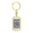 thumbnail image 4 of Today Of Its Strength Stainless Steel or 18k Gold Premium Swivel Dog Tag Keychain, 4 of 10