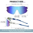 thumbnail image 4 of Youth Polarized Sports Sunglasses for Boys Girls, UV400 Protection Teens Baseball Tennis Sunglasses, Sports Cycling Shades, 4 of 7