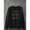 thumbnail image 3 of Abstract Space Rave Style Sweatshirt Men -Image by Shutterstock, Male 3X-Large, 3 of 4