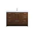 thumbnail image 3 of Elegant Decor Wyatt 48" Aluminum Alloy and MDF Single Bathroom Vanity in Walnut, 3 of 8