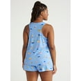 thumbnail image 4 of Joyspun Women's Print Tank Top and Shorts Pajama Set, 2-Piece, Sizes S to 3X, 4 of 6