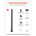 thumbnail image 6 of VEVOR Cable Railing Post, 42x1x2 Inch Corner Railing Post, with L-Shaped Pre-Drilled Holes, Stainless Steel Cable Rail Post with Horizontal and Curved Bracket, 1-Pack, Black, 1JZLGZXHS10607YXO001V0, 6 of 9