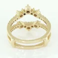 thumbnail image 5 of Enhancer Wrap Guard Wedding Band Ring Moissanite Cut Round 2.30 Ct Plated Gold Yellow 14K, 5 of 5