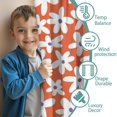 thumbnail image 3 of Blackout Kids Curtains,Orange Daisy Flower White Petals Pattern Childrens Insulated Curtains Set Of 2,Bedroom Essentials,Toddler Room Decor 52"x63", 3 of 5