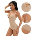 thumbnail image 3 of Unique Bargains Women's Tummy Control Cami Adjustable Straps Shapewear Bodysuits M Beige, 3 of 6