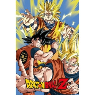 Trends International Dragon Ball Z - Saiyans Wall Poster, 14.725 x  22.375, Premium Poster & Mount Bundle