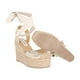 thumbnail image 5 of Alpargata De plataforma Daniela Punta Cerrada Con Yute Napa Metálica Oro Para Mujer, 5 of 5