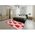 thumbnail image 5 of Ahgly Company Machine Washable Indoor Rectangle Transitional Flamingo Pink Area Rugs, 2' x 5', 5 of 7