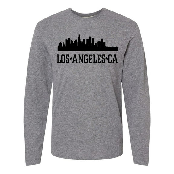 Inktastic Los Angeles California City Skyline Long Sleeve T-Shirt