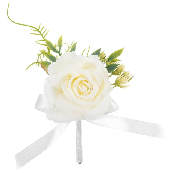 ITSELFER Bride and Groom Corsage Rose Corsage Flower Boutonniere Wedding Prom Flowers Accessories