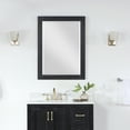 thumbnail image 2 of Ivy 28" Rectangular Bathroom Wood Framed Wall Mirror in Black&nbsp;Oak, 2 of 11