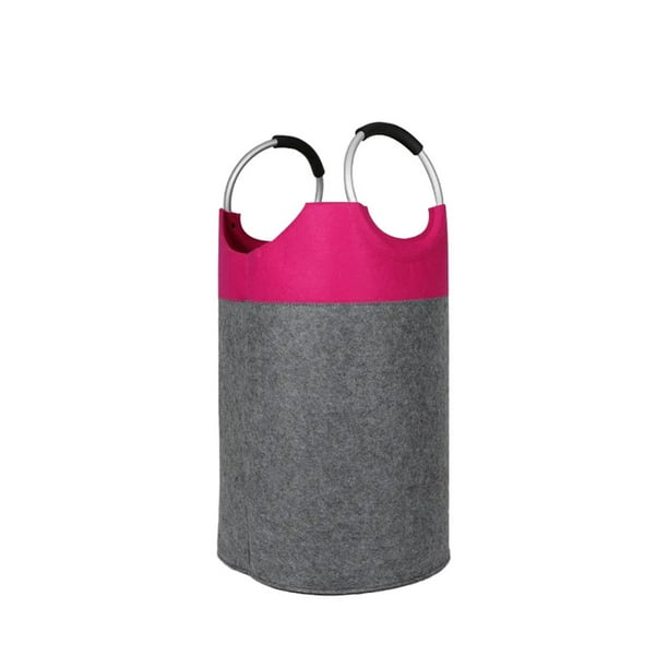 Cesto para la ropa sucia, con asas, grande de fieltro de 72 l, plegable, multiusos, para ropa Cesto para la ropa sucia, con asas, grande de fieltro de 72 l, plegable, multiusos, para ropa