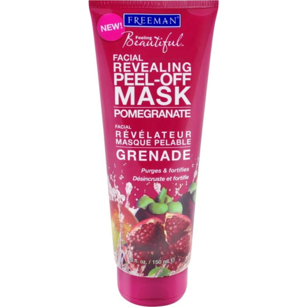 Freeman Facial Revealing Peel Off Mask, Pomegranate, 6 oz (Pack of 2