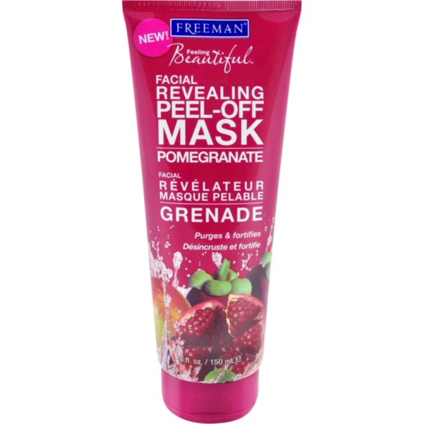 Freeman Facial Revealing Peel Off Mask, Pomegranate, 6 oz (Pack of 2