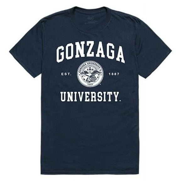 W Republic Apparel 526-187-NVY-01 Gonzaga University Seal Tee, Navy - Small