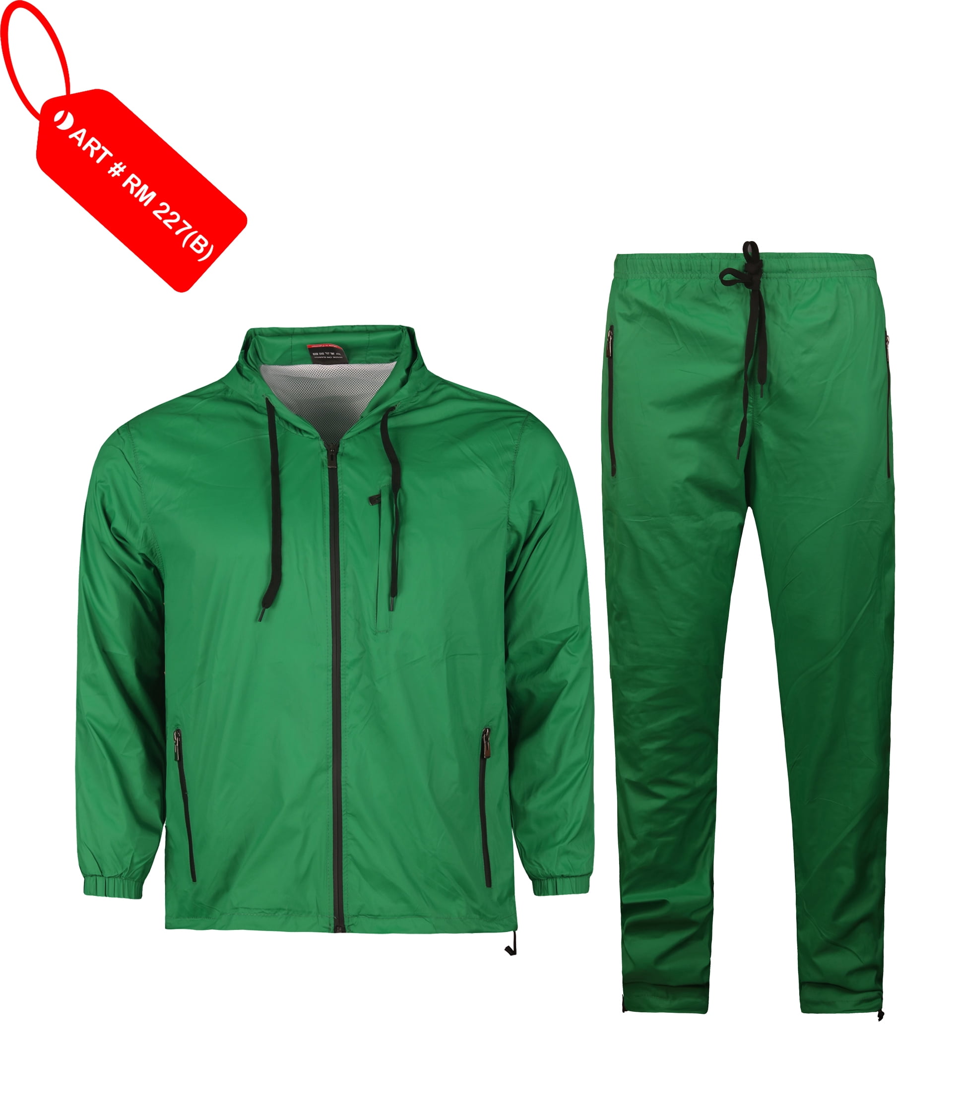 MEN'S WINDBREAKER GYM JOGGING ACTIVEWEAR TRACKSUIT TOP & BOTTOM SMALL