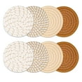 thumbnail image 2 of Flmtop 8PCS Coton Corde Tapis de Table Polyvalent Tampon d'Isolation Unique Épaissie Table Napperon Table à Manger Coussin de Protection Approprié pour les Décorations de la Maison, 2 of 10