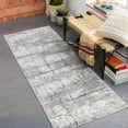 thumbnail image 6 of BoutiqueRugs Concordia Contemporary Area Rug - Gray, Charcoal, Navy - 6'7" x 9'6", 6 of 12