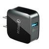 NIFFPD Quick Charge 3.0 Wall Charger,USB C Wall Charger Adapter Fast Charging Block for iPhone，Samsung, LG, Moto, Android Phones Black