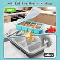 thumbnail image 3 of Lumikrypt 4Pcs Silicone Freezer Tray with Lids, 1-Cup Large Food Freezer Containers, Freezer Ice Cube,Ideal for Freezing Soups, Sauces, and Microwave-Safe Single-Serving Meals, 3 of 7