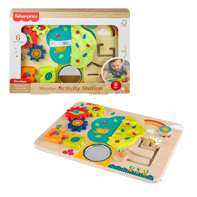 Tablero de Actividades Divertidas Fisher-Price de Madera