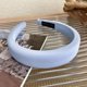thumbnail image 1 of Diadema de esponja brillante de satén de primavera y verano para que las mujeres salgan con la parte superior del cráneo alta para mostrar la cara, diadema pequeña con joyería para el, 1 of 6
