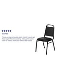 thumbnail image 2 of 4 Pk. HERCULES Series Trapezoidal Back Stacking Banquet Chair in Black Vinyl - Black Frame, 2 of 9