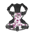 thumbnail image 3 of Kdxio Orchids Flowers Print No Pull Dog Harness Adjustable Reflective Oxford Easy Control Medium Large Dog Harness for Training and Everyday-Medium, 3 of 8
