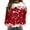 Red, variant on Fiaer Christmas Crewneck Sweatshirts Women Snowflake Glass Oversized Pullover Long Sleeve Baggy Fall Tops Red XL