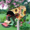 thumbnail image 5 of Coolnut Magnetic Mailbox Cover, Retro Sunflowers with Maple Leaves Post Mail Box Cover Mail Wraps Cover, Standard Size 20.7" L x 18" W, 5 of 5