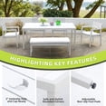 thumbnail image 6 of Patio Set with Breathable Sunbrella Cushions / Enjoyable Outdoor Dining in Any Weather, 6 of 7
