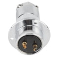thumbnail image 3 of Conector de enchufe de aviación Adaptador de corriente eléctrica de 30 mm para equipo de maquinaria 2 pines, 3 of 9