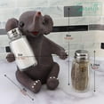 thumbnail image 4 of Servette Home Jungle Animals Kitchen Décor Novelty Salt and Pepper Shaker Set with Holder - Baby Elephant, 4 of 5