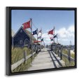 thumbnail image 2 of Stupell Industries Coastal Summer Boardwalk Stroll Black Floating Frame Canvas Art, 21 x 17, by Franklyn Gregory, 2 of 8