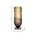 thumbnail image 5 of Elegant Metal Vase with Handles - Aluminum Decorative Accent for Home, Office, or Bedroom - Modern Glam Style with Metallic Finish - 23" Bronze & Copper, 5 of 13