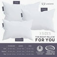 thumbnail image 5 of Lincove Cloud Canadian White Down Luxury Pillow Comfortable Pillows for Sleeping, Queen-Size Soft 2-Pack, 5 of 6