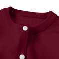 thumbnail image 5 of Girls Long Sleeve Knitted Cardigan Sweater Kids Button down Sweaters Cropped Jacket Cover up Tops Kids Basic Shirt Outerwear, 5 of 9