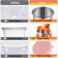 thumbnail image 3 of Paquete de 6 recipientes para aderezo de ensalada para llevar: Recipientes pequeños para condimentos con tapas, vasos reutilizables de acero inoxidable para salsa, 3 of 5