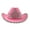 Pink, variant on Farfi Women Cowboy Hat Rhinestones Inlay Crown Shiny Sequined Hat Brim Western-Themed Night Party Ladies Fancy Dress Festival Cowboy Costume Accessories (Purple)