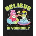 thumbnail image 3 of Care Bears - Believe In Yourself Cheer Bear And Alien - Men's Crew Fleece Sweatshirt, 3 of 5